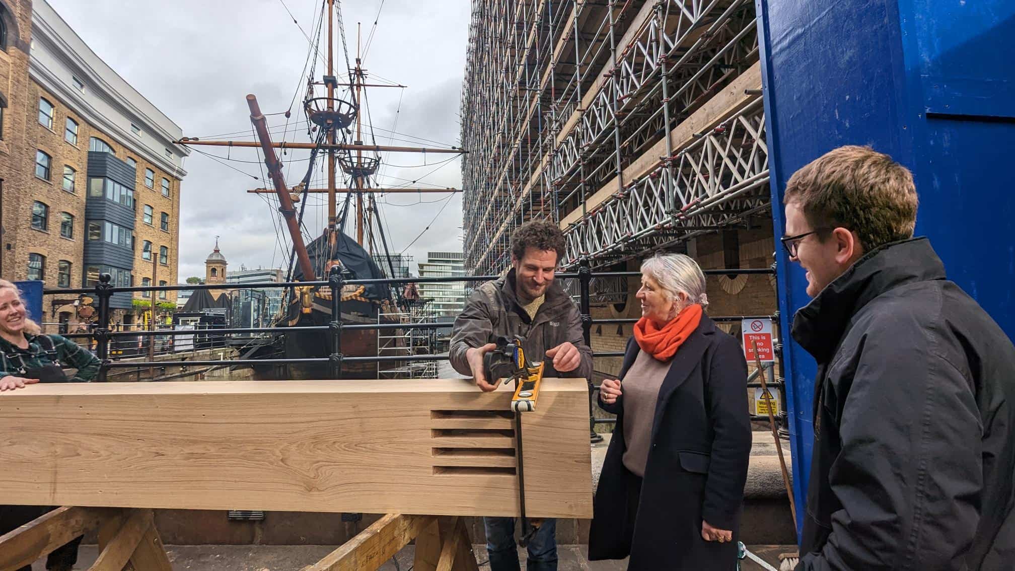 The Golden Hinde Welcomes The Thames Estuary Envoy On Board